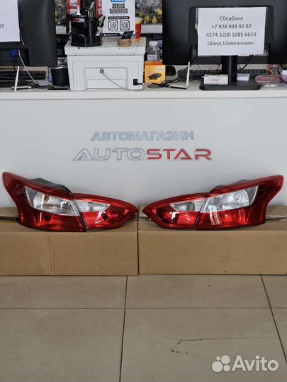 Задние фонари ford focus 3