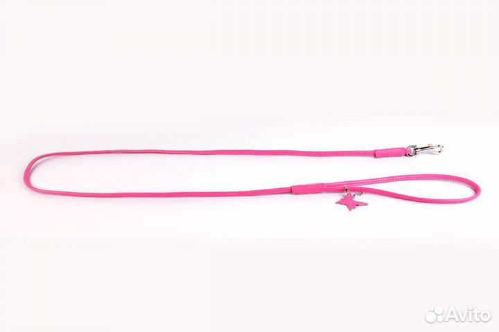 Поводок waudog Glamour круглый (ширина 6мм, длина