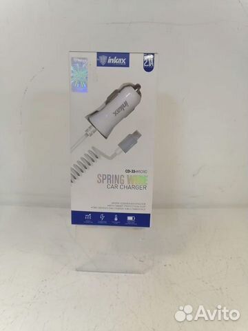 Автомобильное зу -USB inkax microUSB 2.1А CD33