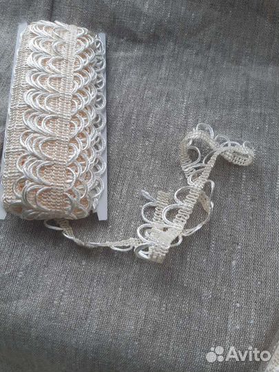 Тесьма UU цв.105 кремовый шир.18-19мм уп