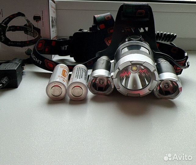 Фонарь налобный аккумуляторный светодиодный мощный