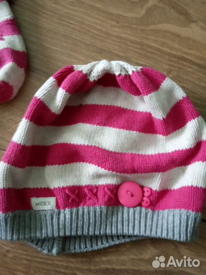 Комплект шапка, шарф, варежки Mexx хлопок