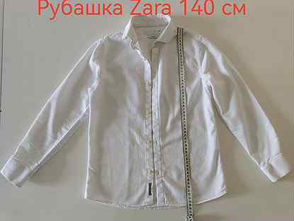 Рубашка zara на мальчика 140