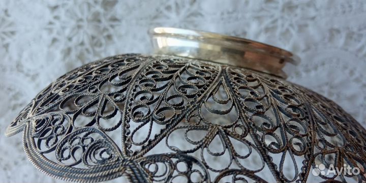 Конфетница ажурная, филигрань