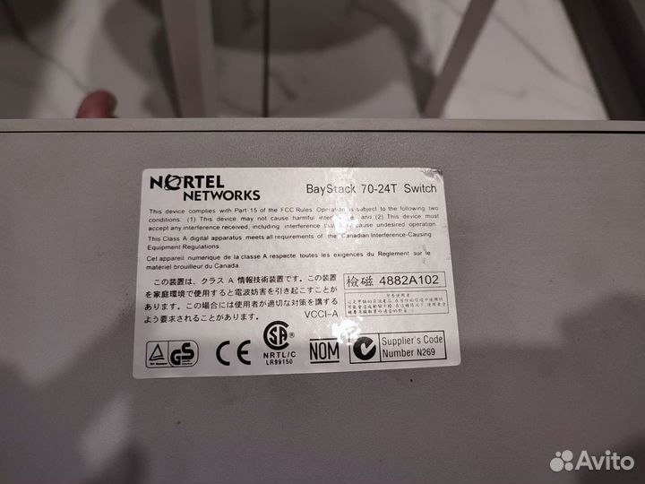 Свитч 24port Nortel Networks BayStack 70-24T