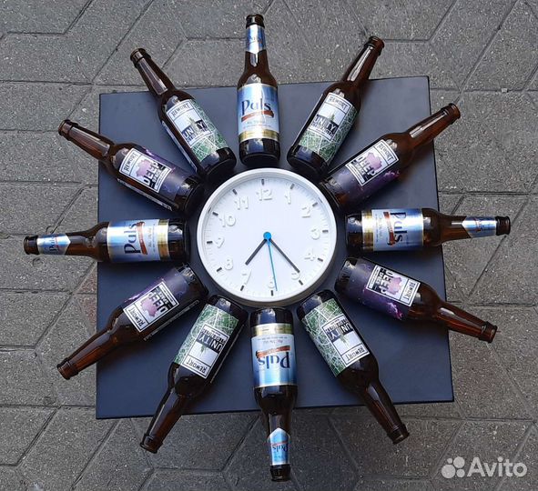 Часы из пивных бутылок
