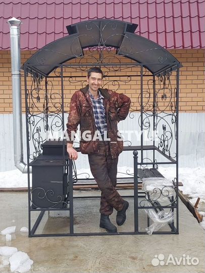 Мангал с печью