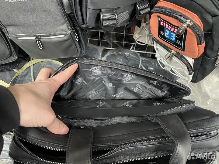 Сумка портфель мужской кожаный