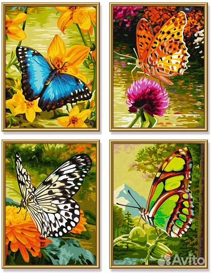 Картины по номерам - Бабочки/Schipper/Германия