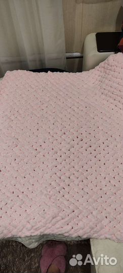 Плед детский вязаный ручная работа