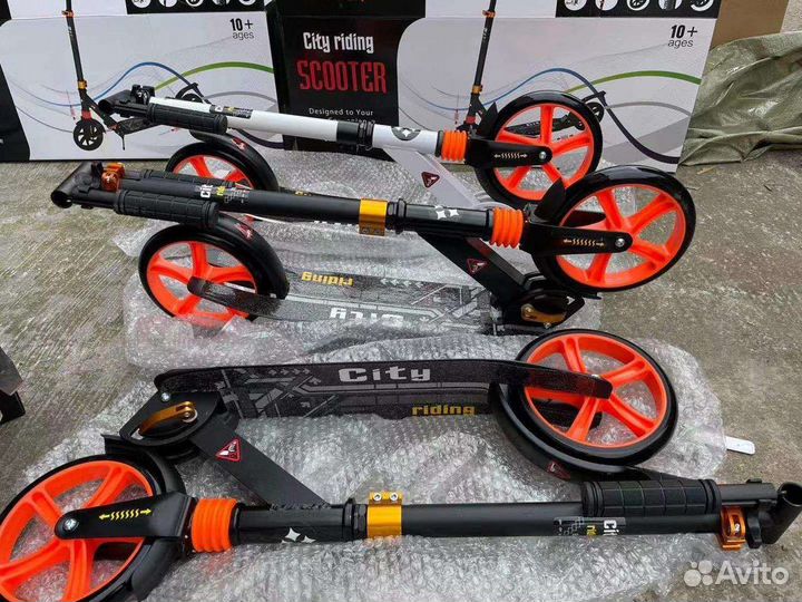 Самокат с амортизаторами