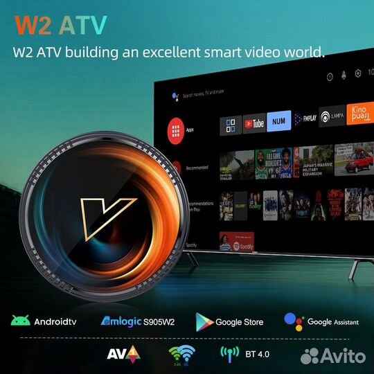 Vontar W2 ATV 4/32 Android 11 Android TV тв Бокс