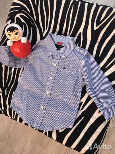 Tommy hilfiger рубашка для мальчика 6-12 m