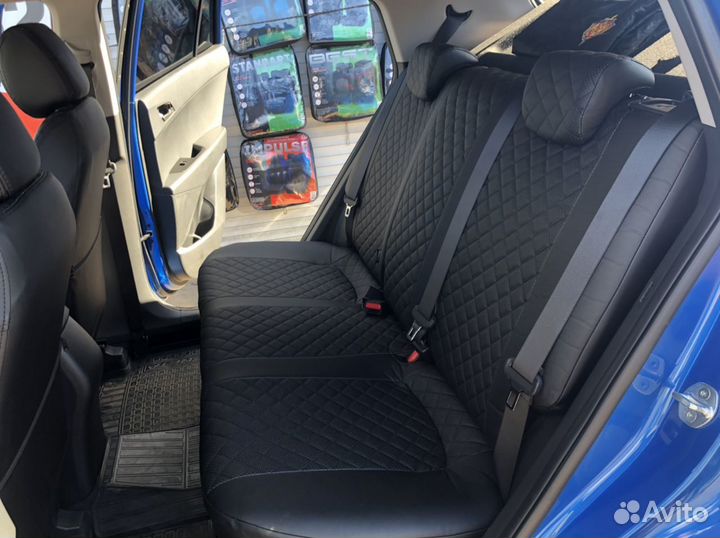 Авточехлы из экокожи на Хендай Крету с установкой