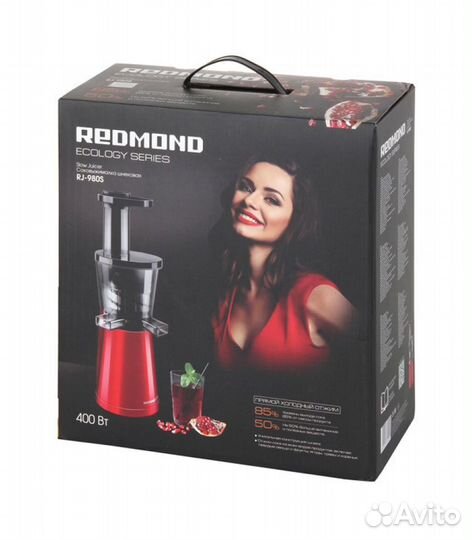 Соковыжималка шнековая Redmond RJ-980S, красный