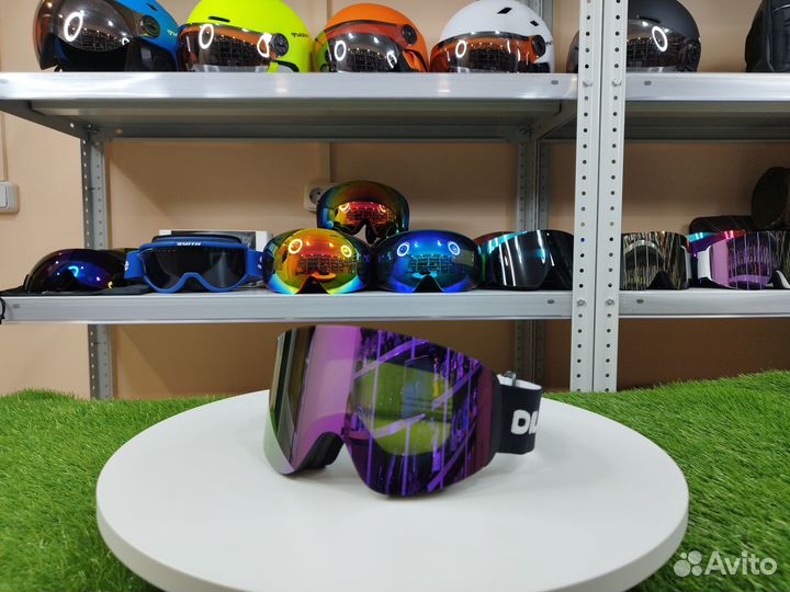 Маска сноубордическая, горнолыжная с магнитной лин