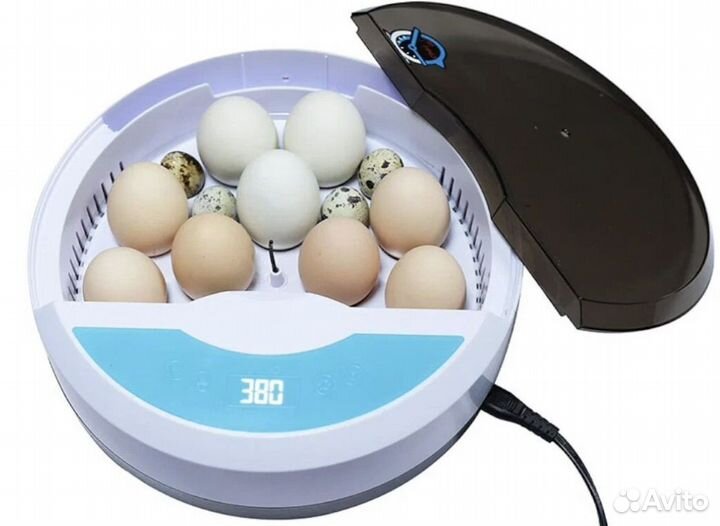 Инкубатор HHD 9 мини автоматический с овоскопом