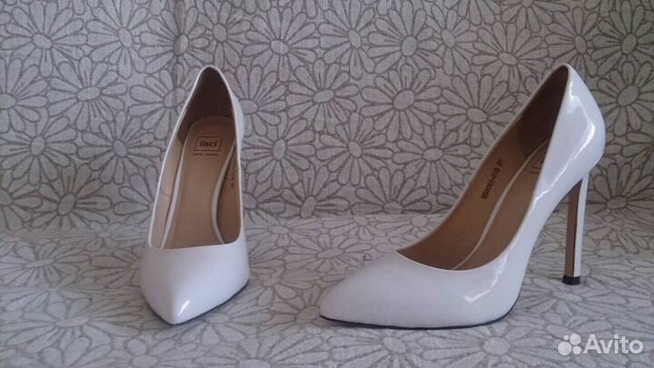 Туфли белые, выпускные, свадебные