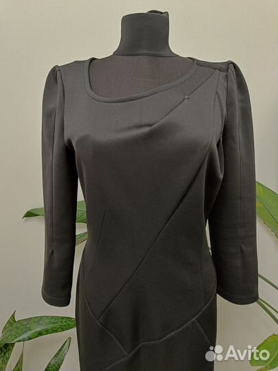 Черное платье футляр High Tech 46