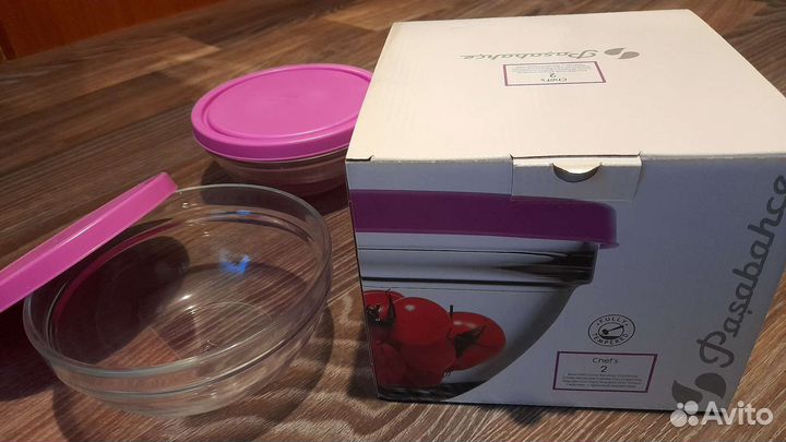 Набор 2 салатника с крышками