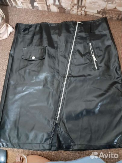 Кожаная юбка