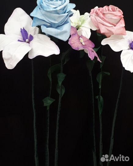 Ростовые цветы ручной работы