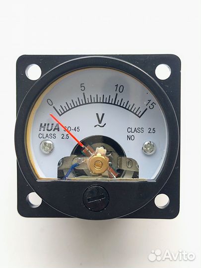 Аналоговый вольтметр SO-45 переменного тока 15V