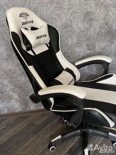 Компьютерное игровое кресло геймерское с массажем
