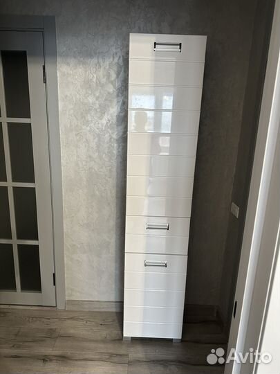 Шкаф пенал белый бу