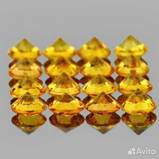 Сапфир натуральный 1,07Ct 1,8мм 30шт VVS Цейло