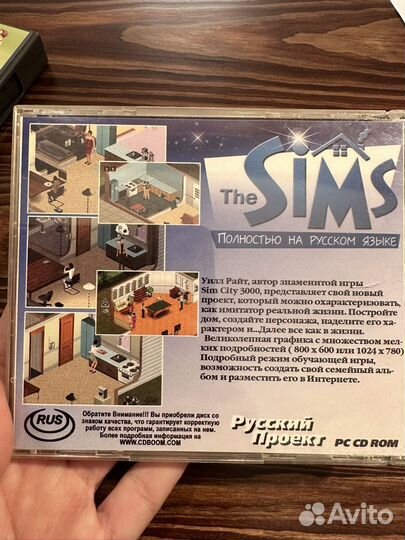 Игра Sims на диске для cd-rom раритет