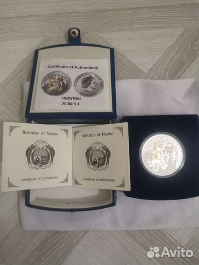 Монета серебряная Ниуэ 2008 года « С Новым годом»