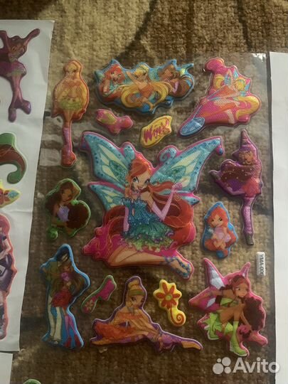 Наклейки winx