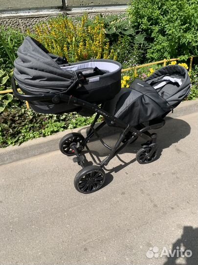 Коляска Riko team 2в1 для близнецов или погодок