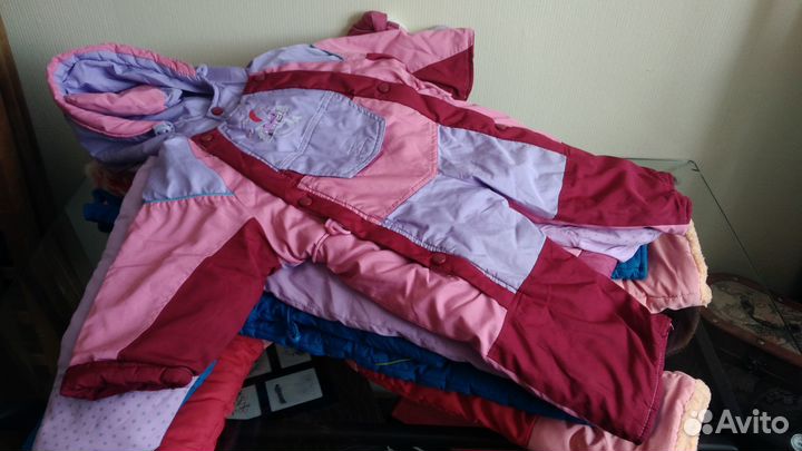 Комбинезоны за 1000(4шт), зима, деми 80-86 размер