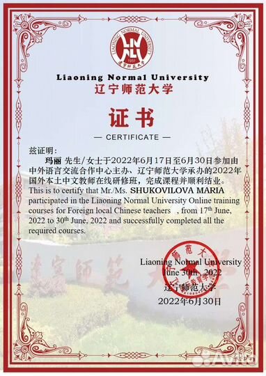 Преподаватель китайского языка