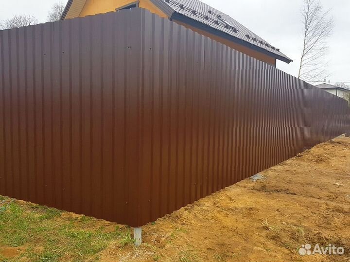 Забор из профнастила