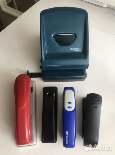 Дырокол, степлер, антистеплер