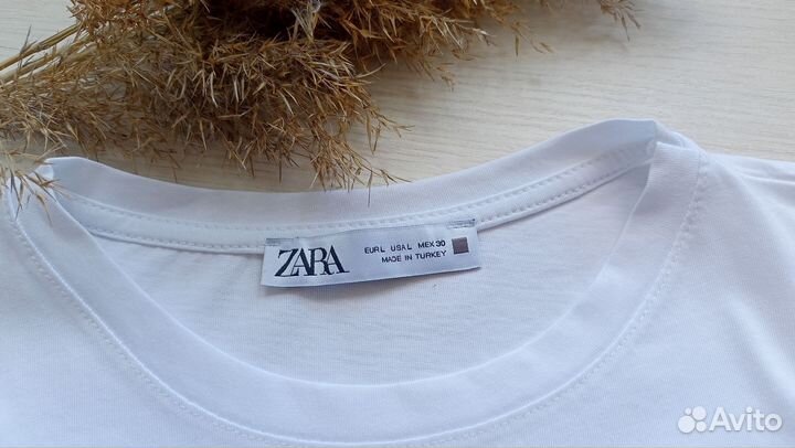 Футболка женская с сердечками оверсайз хлопок Zara