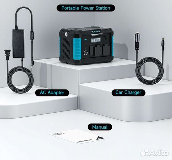 Портативный акб 1000w Romoss 252000mAh