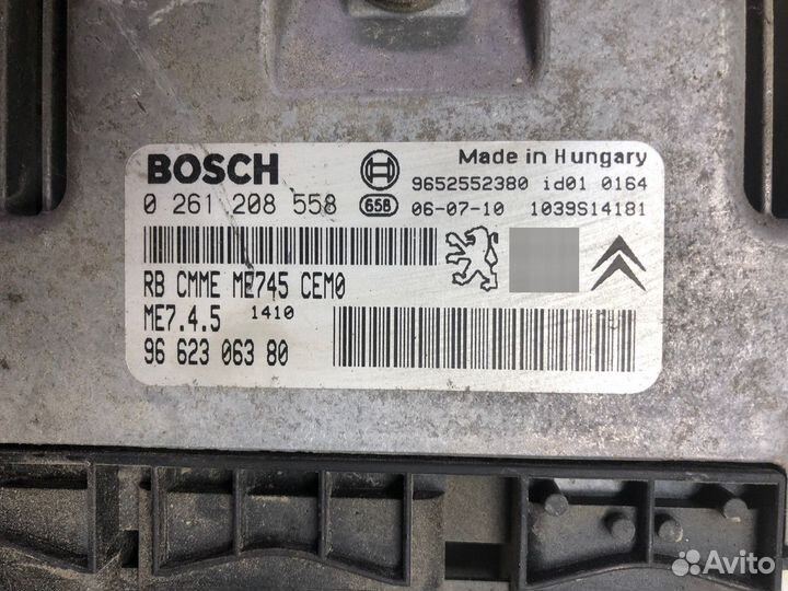 Блок управления двс Peugeot TU5JP4