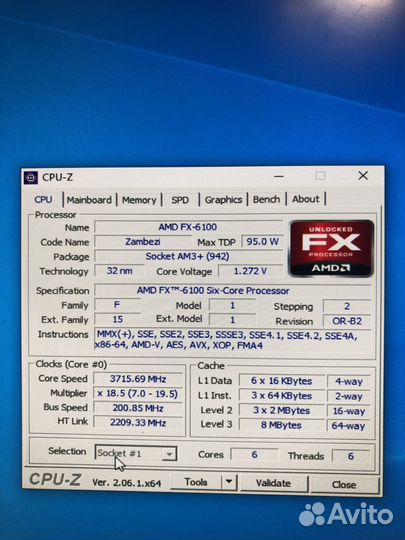 FX-6100 6 ядер am3+