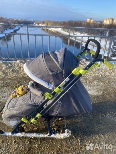 Санки коляска nika