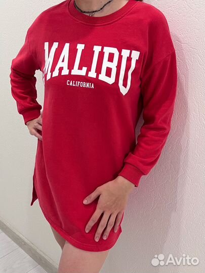 Утепленное платье-туника