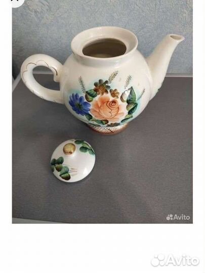 Молочник лфз cobalt и чайник большой СССР