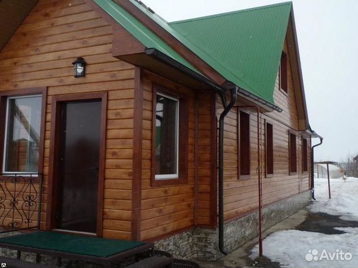 Металлический сайдинг блок хаус Аквасистем