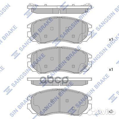 SP1723 колодки дисковые передние Hyundai Sonat