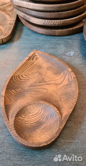 Тарелка ясень/дуб