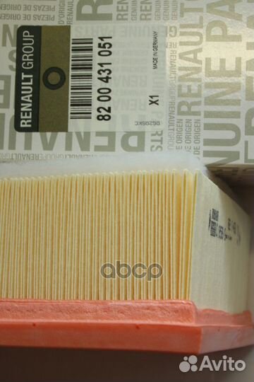 Фильтр воздушный K4M 8200431051 renault