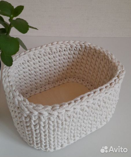 Корзины из трикотажной пряжи